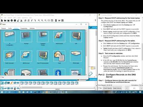 10.2.2.7 Packet Tracer - DNS and DHCP