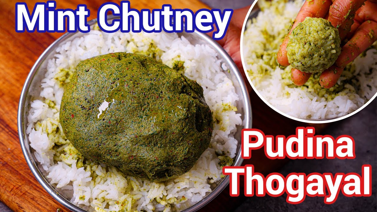 Village Style Pudina Thokku | Mint Thogayal Recipe | Traditional Chutney for Rice & Idli