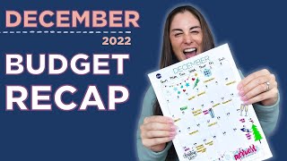 DECEMBER 2022 BUDGET RECAP | Budget By Paycheck + Budget Tips