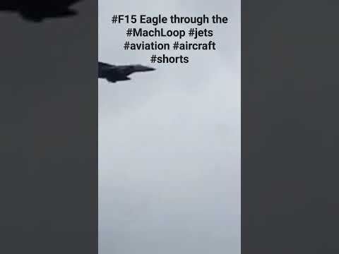 F15 Eagle roars through the Mach Loop in Wales Aug 2023 #shorts #F15 #jets #aviation #airforce