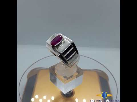 Natural Ruby Gemstone Ring , 925 Silver Ring With Ruby Stone , Handcrafted Ruby Ring