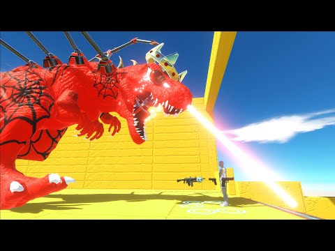 FPS AVATAR VS T-REX ON THE MAP PARADISE CHOOSE THE RIGHT - Animal Revolt Battle Simulator