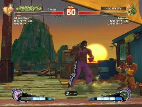 Jab Jab Throw (Dee Jay) vs. bagelobo (Dhalsim) | SSF4 AE 2012 PC