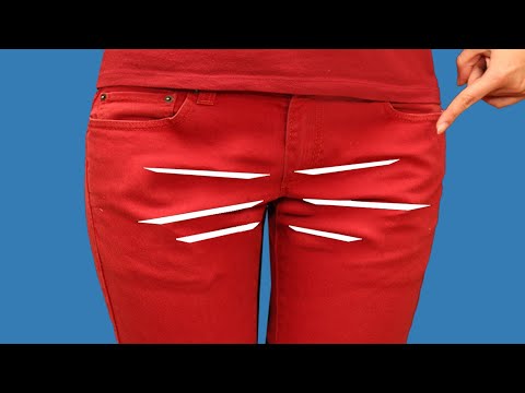 A sewing trick on how to fix creases on pants between legs - the easiest way!