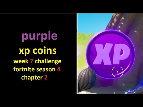 Purple XP Coins Locations Map Week 7