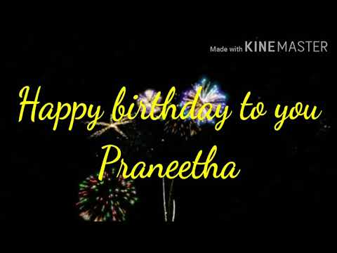 Praneetha birthday