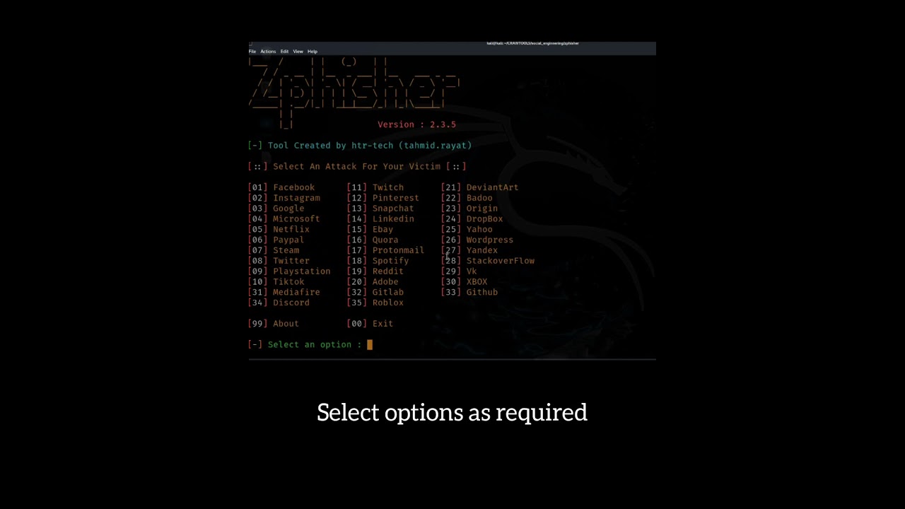 How To Make Phishing Pages Using Zphisher  #cybersecurity #coding #extremehacking