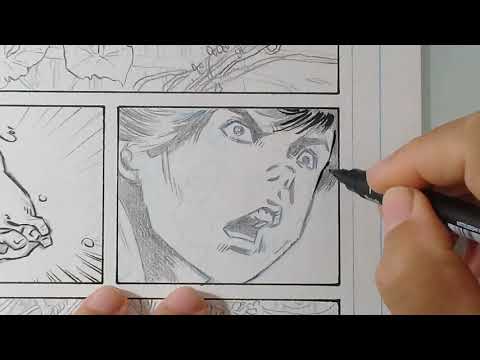 Desenhando e artefinalizando página HQ(José Augusto Luz)