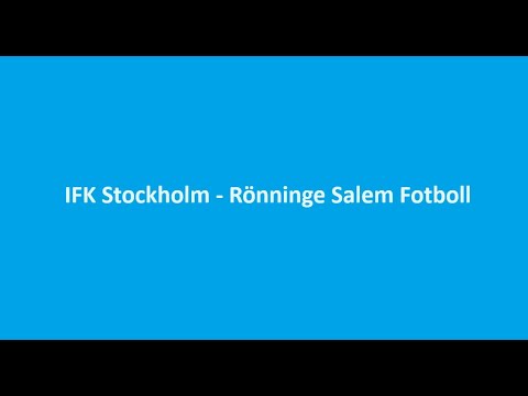 IFK Stockholm - Rönninge Salem Fotboll - p11