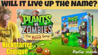 Plants vs. Zombies: The Board Game - Big Money?? - Kickstarter Critique Review