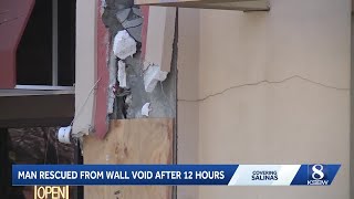 Man possibly trapped for half a day in wall void space near Maya Cinemas in Salinas