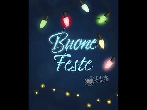 Buone Feste Video e GIF con lucine e musiche