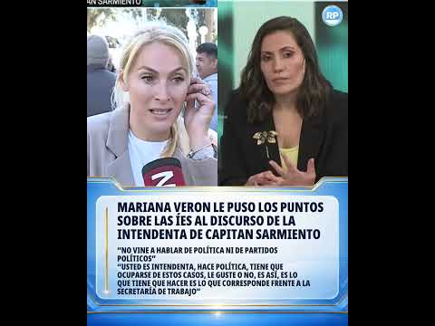 MARIANA VERON LE PUSO LOS PUNTOS SOBRE LAS ÍES AL DISCURSO DE LA INTENDENTA DE CAPITAN SARMIENTO