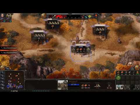 SpellForce 3 Soul Harvest - Elves vs Orcs (Один против безумного бота)