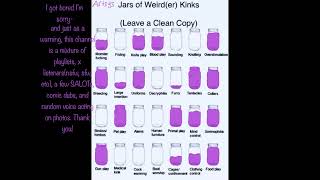 Artsys Kink jars! I’m so sorry-