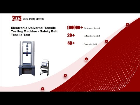 Electronic Universal Tensile Testing Machine   Safety Belt Tensile Test