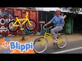 Blippi Rides A Bike With Meekah Fun And Educational Videos For Kids