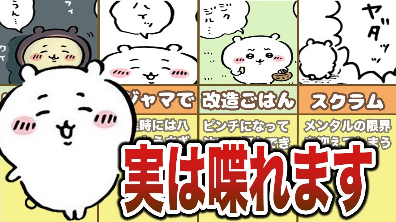 ＜総集編＞ちいかわがしゃべっているシーン、口癖まとめ【ゆっくり解説】