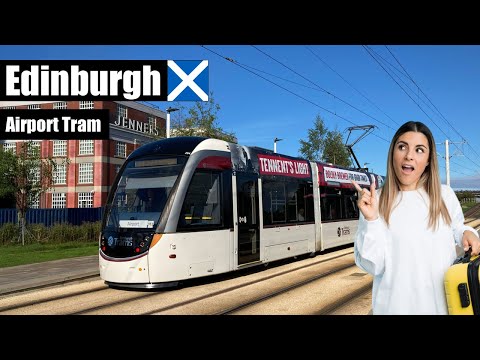 Vá do aeroporto de Edimburgo ao centro da cidade pelo bonde de Edimburgo em 2023