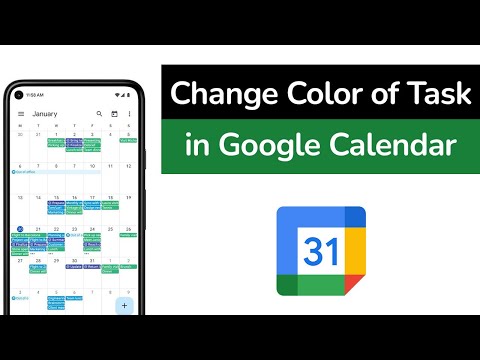 How to Change Color of Task in Google Calendar App?