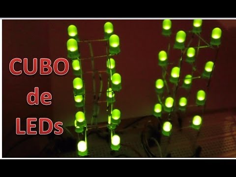 ✅ Cubo LED,  Como armarlo paso a paso (LED Cube) Video