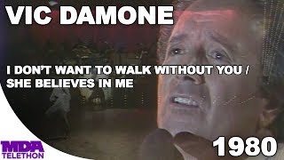 Vic Damone - &quot;I Don&#39;t Want To Walk Without You&quot; &amp; &quot;She Believes In Me&quot; (1980) - MDA Telethon