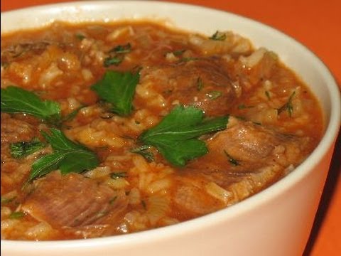 KHARCHO - Georgian Lamb Soup Recipe - RESTAURANT VERSION Суп Харчо / ხარჩო