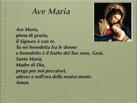 Hail Mary (Italian)/Ave Maria (Italiano)