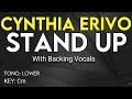 Cynthia Erivo Stand Up Karaoke Instrumental Lower