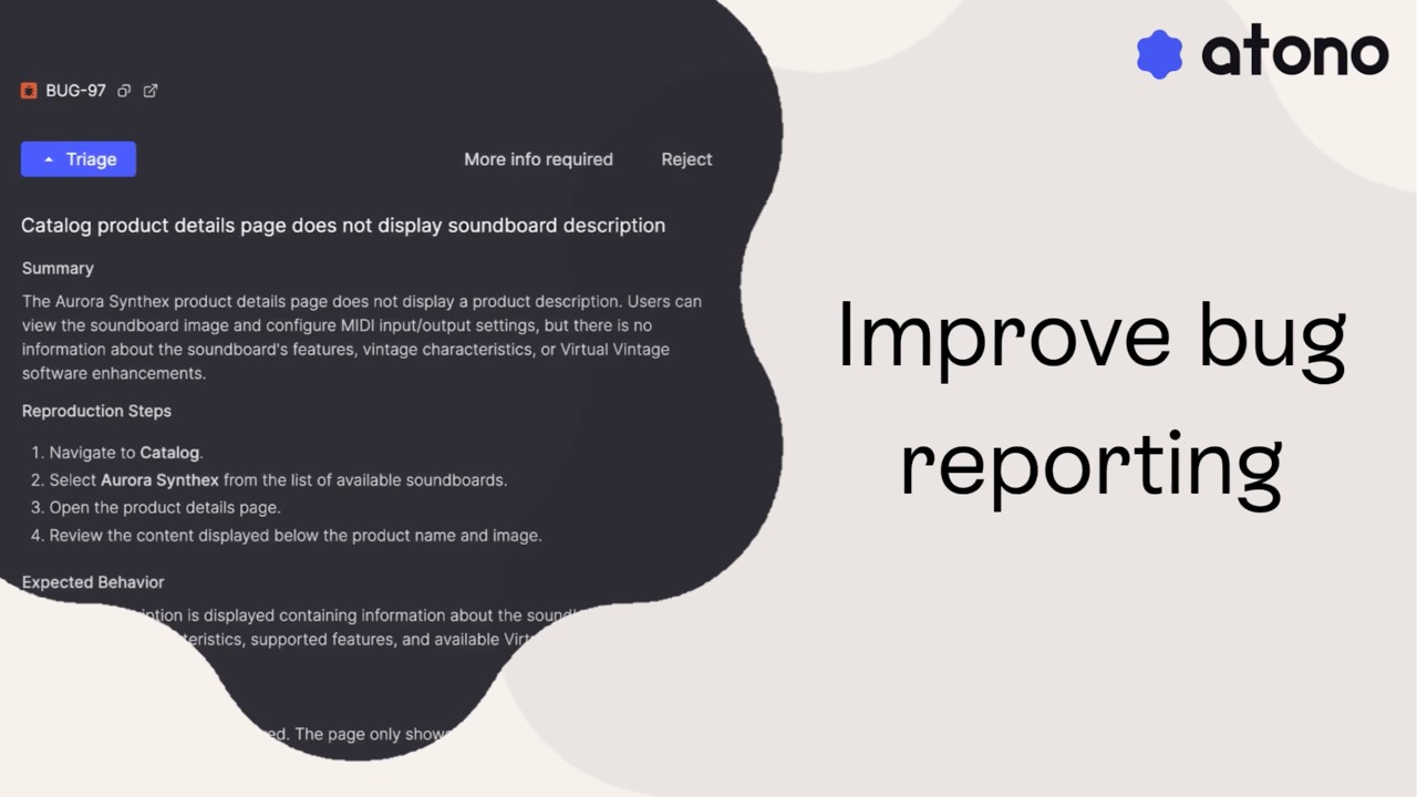 Improve bug reporting