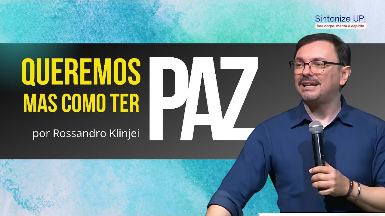 QUEREMOS PAZ -  Rossandro Klinjei ✂️ cortes, Palestra Espírita