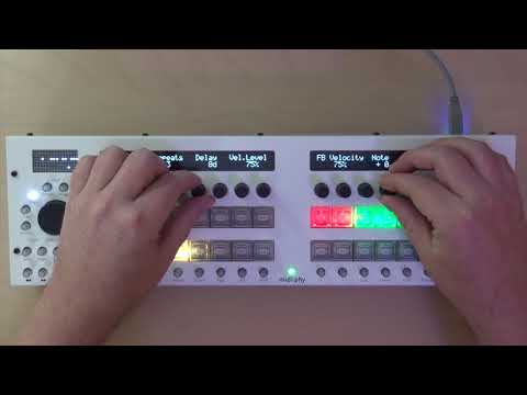 MIDIbox SEQ V4+ midiphy Frontpanel Demo
