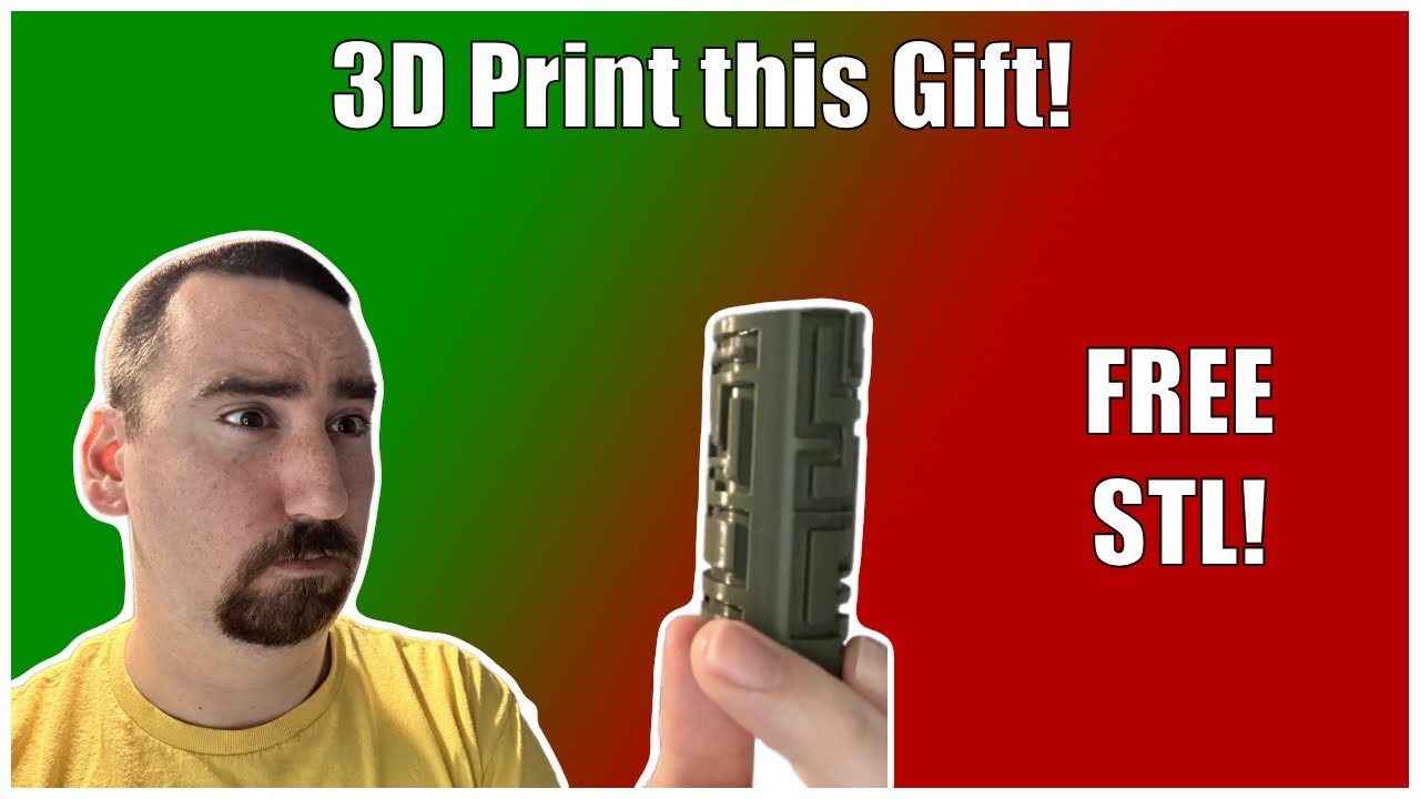 3D Print THIS Gift For The Holidays! | Free STL in Description! | 3D Design & Printing