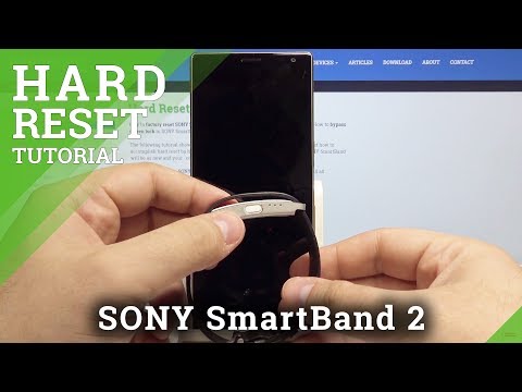 How to Reset Settings & Format Sony SmartBand - Hard Reset / Master Reset