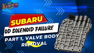 Subaru CVT Valve Body Removal Part 1