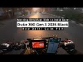 Duke 390 Gen 3 Black Early Morning Breakfast Ride To India Gate New Delhi Calm POV