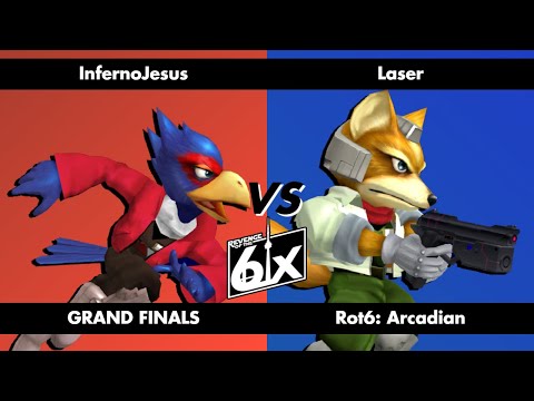 ROT6 Arcadian Grand Finals - InfernoJesus (Falco) vs Laser (Fox) Melee Singles