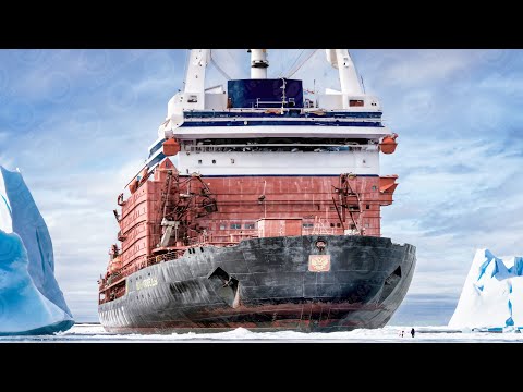 Life INSIDE The Arctic's Biggest Nuclear Icebreaker Ship During Frozen Storms
