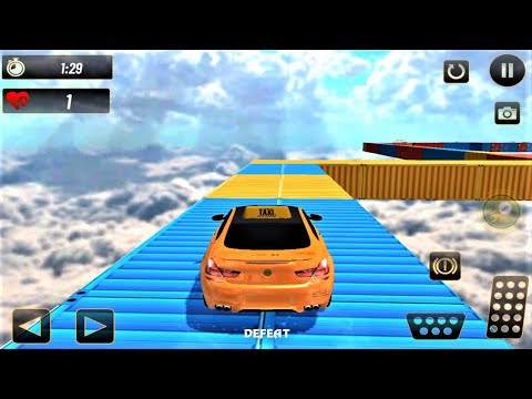 Real Taxi Car Stunts 3D Impossible Ramp Car Stunt Game - Android GamePlay