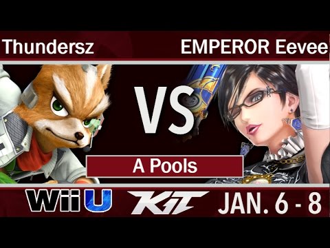 KIT17  - Thundersz (Fox) vs BxA | EMPEROR Eevee (Bayonetta) A Pools - Smash 4