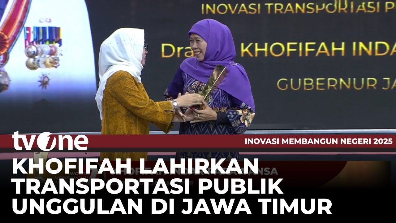 Transjatim Membawa Khofifah Menerima Penghargaan Inovasi Transportasi Publik | tvOne