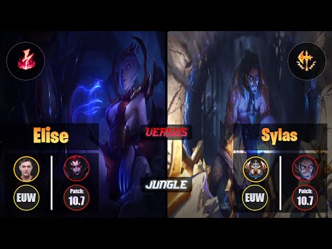 Selfmade ELISE (Jungle) [Electrocute] VS SYLAS - Challenger EUW Patch 10.7