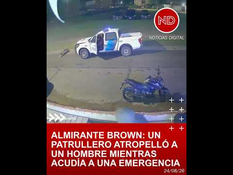 Patrullero iba a una emergencia y atropelló a un hombre en Almirante Brown