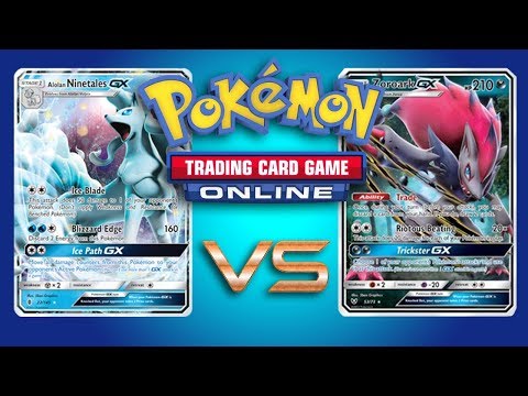 Ninetales GX / Zoroark GX vs Zoroark GX / Lycanroc GX - Pokemon TCG Online Gameplay