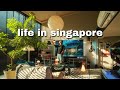 Another day living in Singapore | lamp collection, cafe, midnight run