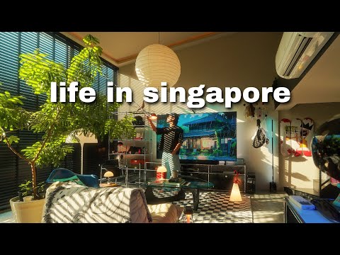 Another day living in Singapore | lamp collection, cafe, midnight run