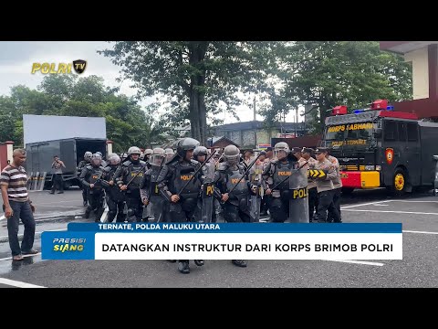 POLDA MALUT GELAR SIMULASI PENGAMANAN UNJUK RASA