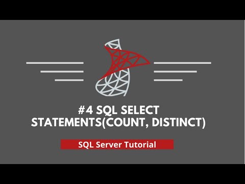 Sql Tutorial 4 Sql Select Statements Count Distinct
