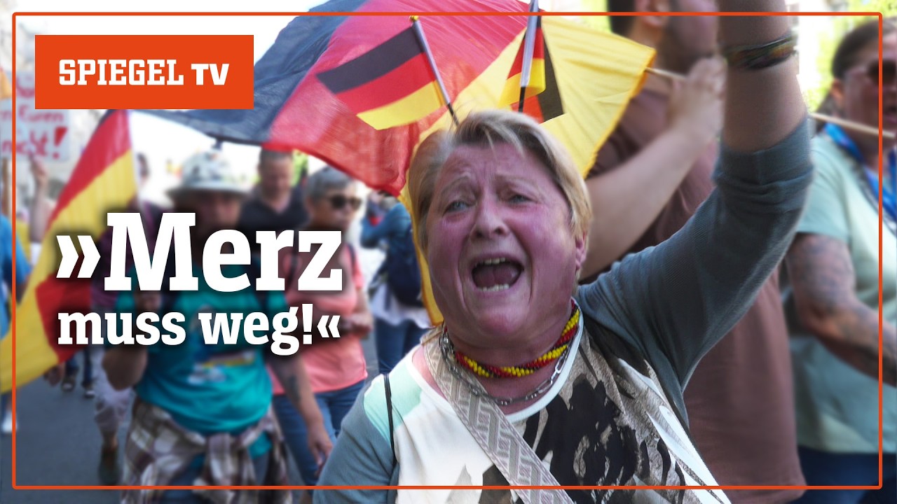 »Merz ist ein Lügenbold!« - Deutschland-Demo in Berlin | SPIEGEL TV