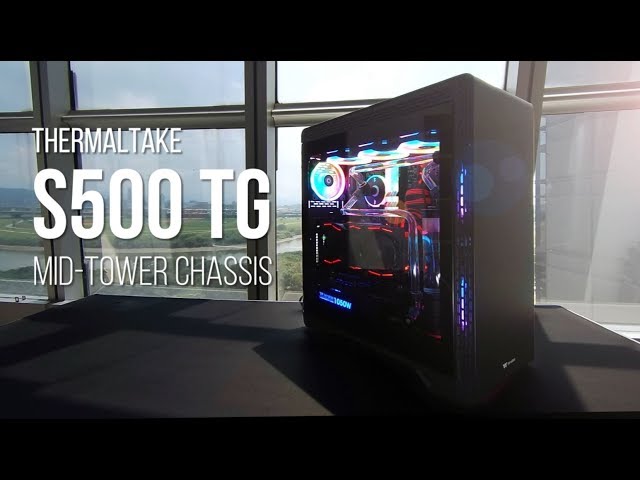 Thermaltake S500 Tempered Glass USB 3.1 Snow Edition video